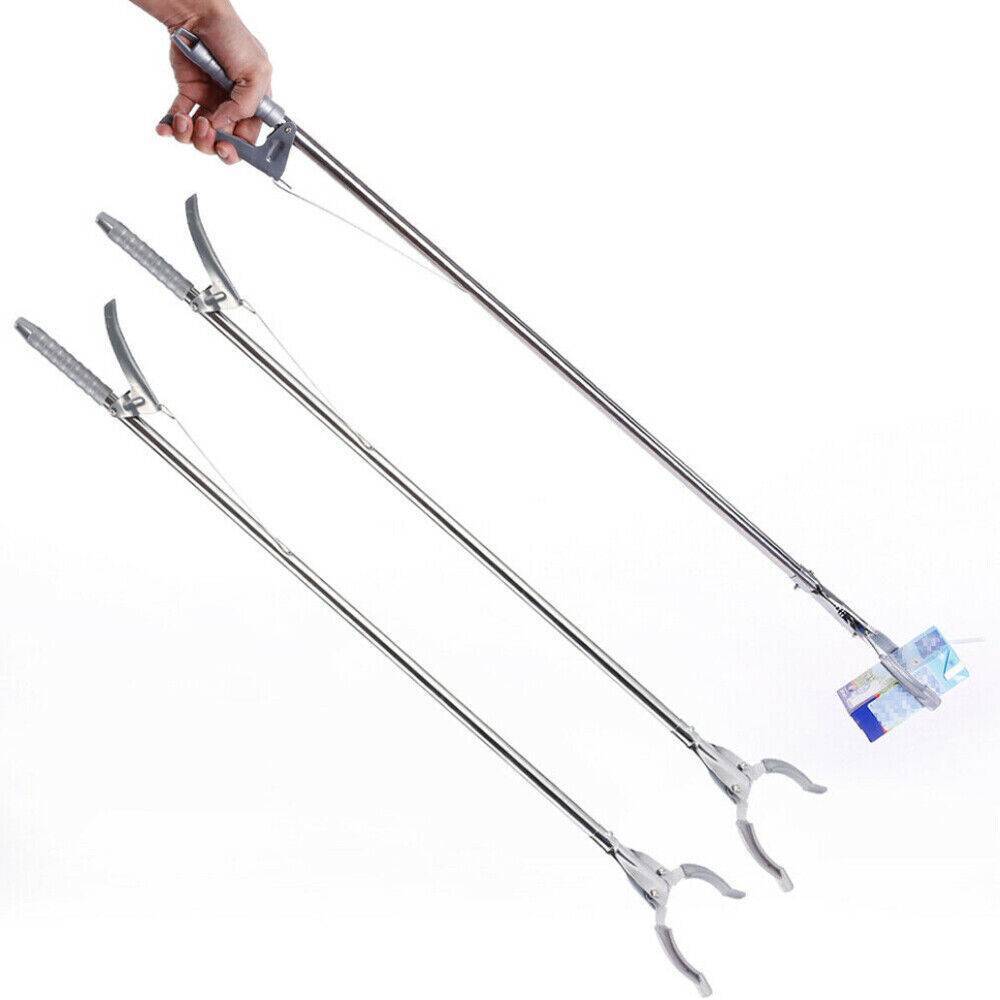 2er-Set Greifzangen aus Metall (94 cm) – Robuste Greifhilfe für Abfallentsorgung